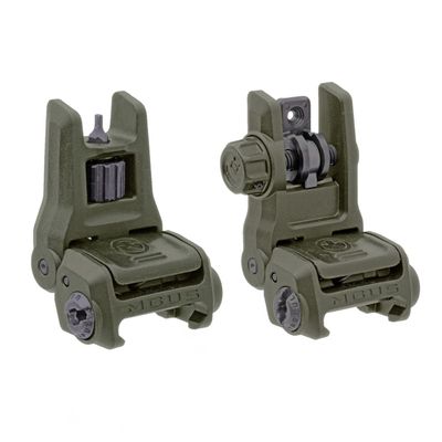 Magpul MBUS 3 Front Sight Bundle with MBUS 3 Rear Sight Set, OD Green, MAG1166-MAG1167