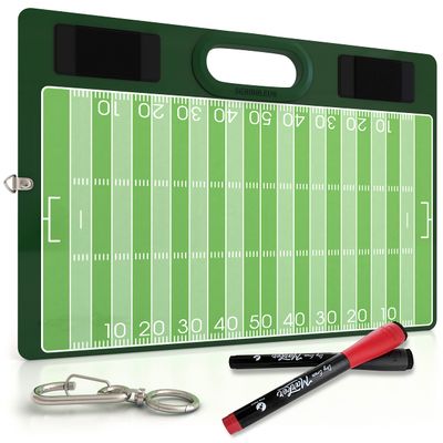 Football Dry Erase Board for Coaches 15x10.5 Double Sided Whiteboard Coaching Board Equipment Includes 2 White Board Markers for The Football Accessories The Perfect Coach Gifts