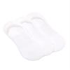 HUE Women's Cotton Arch Hug Liner Sock 3 Pair Pack, White, One Size view 2