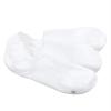 HUE Women's Cotton Arch Hug Liner Sock 3 Pair Pack, White, One Size view 3