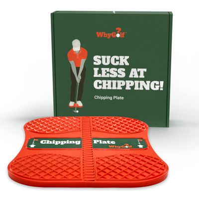 WHYGOLF Chipping Plate for Improved Chipping Technique - Weight Shift Balance Board, Golf Teaching & Golf Training Aid for Club Practice Equipment