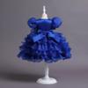 DreamHigh Girls Sequined Flower Party Ball Dress Big Bow Headband Special Dress (5-6 Years, Royal Blue) view 4