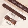 Chunful 6 Pcs Halter Breakaway Replacement Strap Breakaway Halter Replacement Straps Horse Leather(Brown) view 2
