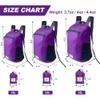 4Monster Hiking Daypack,Water Resistant Lightweight Packable Backpack for Travel Camping Outdoor (Purple, 16L) view 3