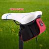 Bike Seat Bag, Super Light Bike Rear, Bicycle Saddle Bag,Water Resistant,Velcro Straps, High Shear Resistance,For Mountain, Beach (red), saddle bag cycling seat storage bike tail rear pouch bicyc view 3