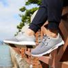 OrthoComfoot Men's Orthopedic Walking Shoes for High Arch: Heel and Foot Pain, Comfortable Fashion Sneakers for Dress Style, Fashion SneakersWalking Shoes for Plantar Fasciitis Grey Size 9.5 view 2