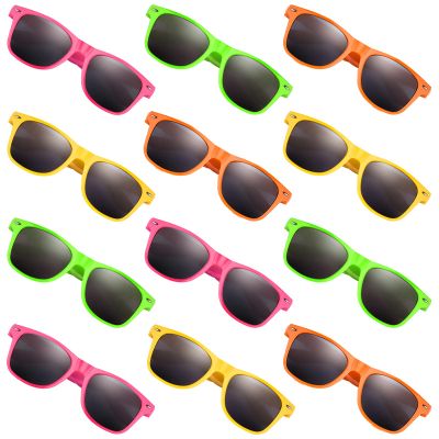 MIAHART 40 Packs Kids Sunglasses Neon Colors Party Favors for Boys and Girls Summer Beach Pool Birthday Graduation Party Gifts