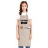 TopTie Custom Print Unisex Bib Apron, Cotton Canvas Adjustable Chef Cooking Apron with Pockets-Khaki-XL view 1