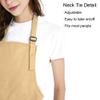 TopTie Custom Print Unisex Bib Apron, Cotton Canvas Adjustable Chef Cooking Apron with Pockets-Khaki-XL view 3