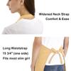 TopTie Custom Print Unisex Bib Apron, Cotton Canvas Adjustable Chef Cooking Apron with Pockets-Khaki-XL view 4