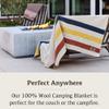 Chubbuck 100% Wool Blanket Camping (60" x 84") - Large Warm Blanket for Camping, Emergency, Outdoor Concerts and Home Use - Fire Retardant, Soft and Warm Blankets for Winter (Lighthouse) view 3