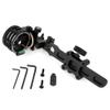 HNZMDY Archery 5 Pin Bow Sights Compound Bow Sight 0.019'' Optical Fiber CNC Aluminum Micro-Adjust Bow Sight with 4x/6x/8x Lens for Left-Handed and Right-Handed Universal (Long, Only Bow Sight) view 2