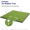 Golfguru Golf Mat, 5x4ft 21mm Dense Elite Golf Hitting Mats Practice with 10 Balls, 9 Tees, Heavy Duty Artificial Hitting Training Matt for Backyard Driving Chipping Indoor Outdoor Simulators view 4