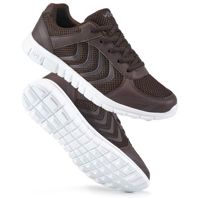 DUOYANGJIASHA Womens Sneakers Walking Shoes Comfortable Non Slip Tennis Shoes Breathable Lightweight Footwear for Casual Work Coffee