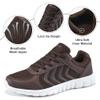 DUOYANGJIASHA Womens Sneakers Walking Shoes Comfortable Non Slip Tennis Shoes Breathable Lightweight Footwear for Casual Work Coffee view 4