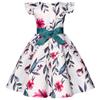 AIMJCHLD Pageant Dresses for Girls Party Birthday First Communion Feast Tutu A Line Ball Gown Flower Dresses Elegant Kids Fall Flower Dress Size 3 4 Years Green 110 view 2