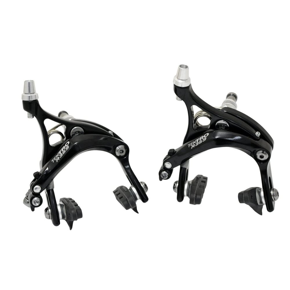 TEKTRO R359 Dual Pivot Caliper Brake Set 39-54mm Designed for 32C Tire, Black, MH2656