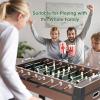 Giantex Foosball Table Adult Size - 54" Foosball Table Full Size with 2 Balls, Wood Football Table, Arcade Soccer Table Game for Kids Adults, Game Room, Home, Office, Party view 2