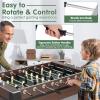 Giantex Foosball Table Adult Size - 54" Foosball Table Full Size with 2 Balls, Wood Football Table, Arcade Soccer Table Game for Kids Adults, Game Room, Home, Office, Party view 3
