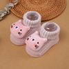 Girls Socks Baby Infant Newborn Cotton Slip Socks Cartoon Socks Toddler Baby Floor Socks (Purple, 0-6 Months) view 2