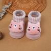 Girls Socks Baby Infant Newborn Cotton Slip Socks Cartoon Socks Toddler Baby Floor Socks (Purple, 0-6 Months) view 3