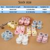 Girls Socks Baby Infant Newborn Cotton Slip Socks Cartoon Socks Toddler Baby Floor Socks (Purple, 0-6 Months) view 4