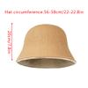 Minache Women Winter Wool Felt Bucket Hat Vintage Cloche Bowler Hat Solid Reversible Double-Side-Wear Fisherman Hats, Beige/Khaki view 2