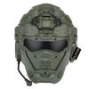 Airsoft Helmet, All-in-One Design Built-in Detachable Tactical Headset Anti-Fog Fan Shade Sliding Goggles,Paintball CS Cosplay Helmet view 1