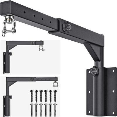 BeneLabel Heavy Duty Wall Mount Punching Bag Hanger with Adjustable Length and Height - Ideal for Home Gym Boxing MMA Training - Up to 800 LB Capacity