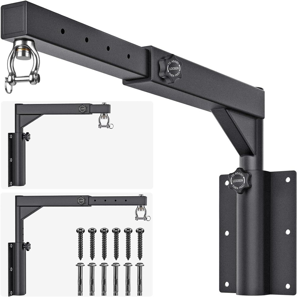 BeneLabel Heavy Duty Wall Mount Punching Bag Hanger with Adjustable Length and Height - Ideal for Home Gym Boxing MMA Training - Up to 800 LB Capacity