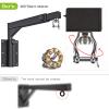 BeneLabel Heavy Duty Wall Mount Punching Bag Hanger with Adjustable Length and Height - Ideal for Home Gym Boxing MMA Training - Up to 800 LB Capacity view 4