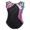 Fldy Gymnastic Leotards for Girls Kids Sparkly Diamond Tank Top Leotard Ballet Dance One Piece Outfit Leopard 10 view 1