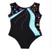 Fldy Gymnastic Leotards for Girls Kids Sparkly Diamond Tank Top Leotard Ballet Dance One Piece Outfit Cyan 10 view 3