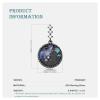925 Sterling Silver Snowflake/Tombstone Pendant Necklace for Women, Costume Dress Up Necklace for Christmas/Halloween Black view 2