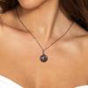 925 Sterling Silver Snowflake/Tombstone Pendant Necklace for Women, Costume Dress Up Necklace for Christmas/Halloween Black view 4