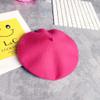 Toddler Pom Poms Girls Children Retro Wrap Hat Wool Scarf Beret Head Color Hat Cap Kids Hat (Hot Pink, One Size) view 2
