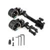 HNZMDY Archery 5 Pin Bow Sights Compound Bow Sight 0.019'' Optical Fiber CNC Aluminum Micro-Adjust Bow Sight with 4x/6x/8x Lens for Left-Handed and Right-Handed Universal (Long, Bow Sight+8X Lens) view 1