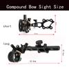 HNZMDY Archery 5 Pin Bow Sights Compound Bow Sight 0.019'' Optical Fiber CNC Aluminum Micro-Adjust Bow Sight with 4x/6x/8x Lens for Left-Handed and Right-Handed Universal (Long, Bow Sight+8X Lens) view 3