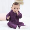 Easter Outfits for Baby Boy Newborn Baby Long Sleeve Animal Style Thick Warm Climbing Romper (Purple, 0-3 Months) view 2