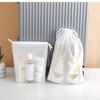 MC Clear large Drawstring Bags Clear Plastic Travel Bags, Travel Garments Organizing Storage Plastic Bags ,Shoe bags , Stationery Bag,multipurpose bag - Translucent (SET OF 10) view 2