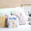 MC Clear large Drawstring Bags Clear Plastic Travel Bags, Travel Garments Organizing Storage Plastic Bags ,Shoe bags , Stationery Bag,multipurpose bag - Translucent (SET OF 10) view 3