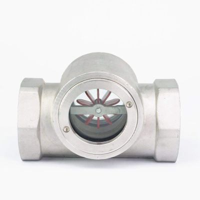 2 BSP Female SS304 Stainless Steel Window Sight Flow Indicator with Impeller
