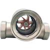 2 BSP Female SS304 Stainless Steel Window Sight Flow Indicator with Impeller view 2