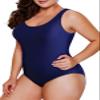 Aleumdr Womens One Piece Swimsuits for Women Criss Cross Low Back Tummy Control Bathing Suits Sports Monokini One Piece Swimwear Plus Size Blue Er 18 Plus view 4