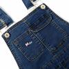 KIDSCOOL SPACE Baby Little Girls Skirt,Ripped Soft Strechy Denim Girls Summer Overalls Dress,Deep Blue,2-3 Years view 2