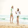 ARENA Girls Uv Protection Short Sleeve Allover Rash Guard Shirt, White-Multicolor, 24 US view 3
