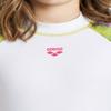 ARENA Girls Uv Protection Short Sleeve Allover Rash Guard Shirt, White-Multicolor, 24 US view 4