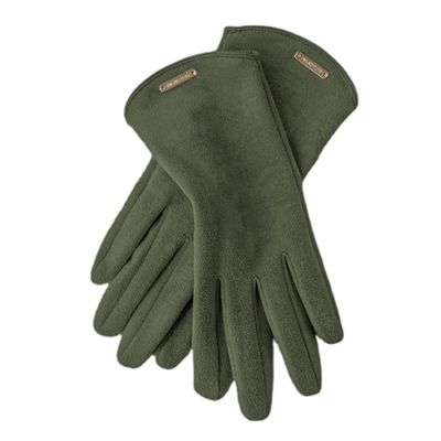 LKEEP Women's Winter Gloves - Windproof, Fleece Lined, Thick Warm Gloves (Army Green)