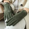 LKEEP Women's Winter Gloves - Windproof, Fleece Lined, Thick Warm Gloves (Army Green) view 2