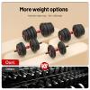 Adjustable Weights Dumbbells Set, Free Weights Workout Equipment Used as Barbell/Kettlebells/Push up Stand, Fitness Workout Equipment for Home Gym for Youth,Women/Men, 20lb (10lb*2) view 3